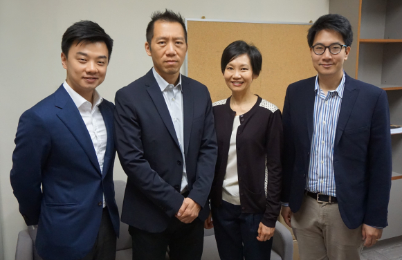 (From left to right) Dr. Jasper Wong, Clinical Assistant Professor, Department of Ophthalmology, HKUMed; Professor Michael D. Kuo, Director of Medical Artificial Intelligence Laboratory Programme, Department of Diagnostic Radiology, HKUMed; Professor Pek-Lan Khong, Head of Department, Department of Diagnostic Radiology, HKUMed; Dr. Vince Vardhanabhuti, Clinical Assistant Professor, Department of Diagnostic Radiology, HKUMed.